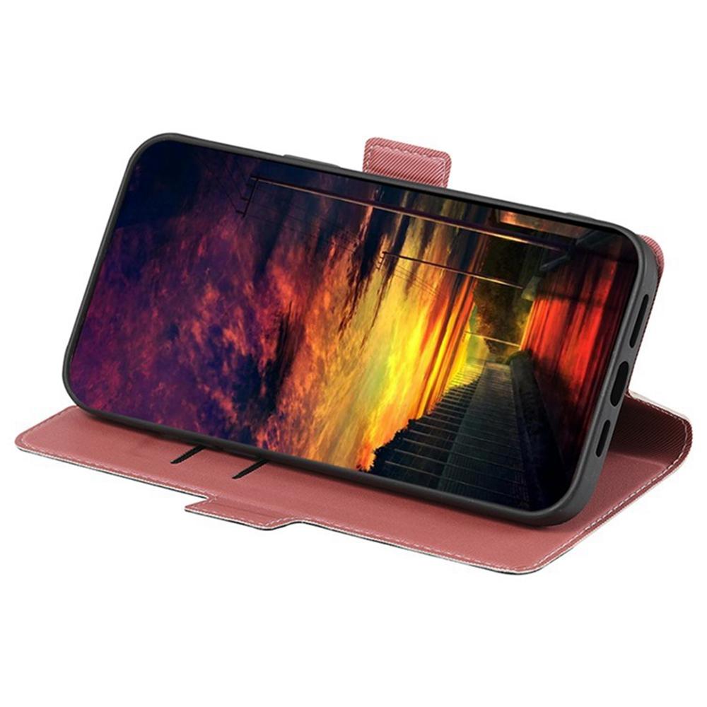 For Samsung Galaxy A17 5G Case Card Holder Twill Texture Leather Phone Cover