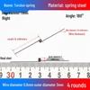 Torsion Spring Steel 0.3-3.0 for 90/180° Clip Trash Can