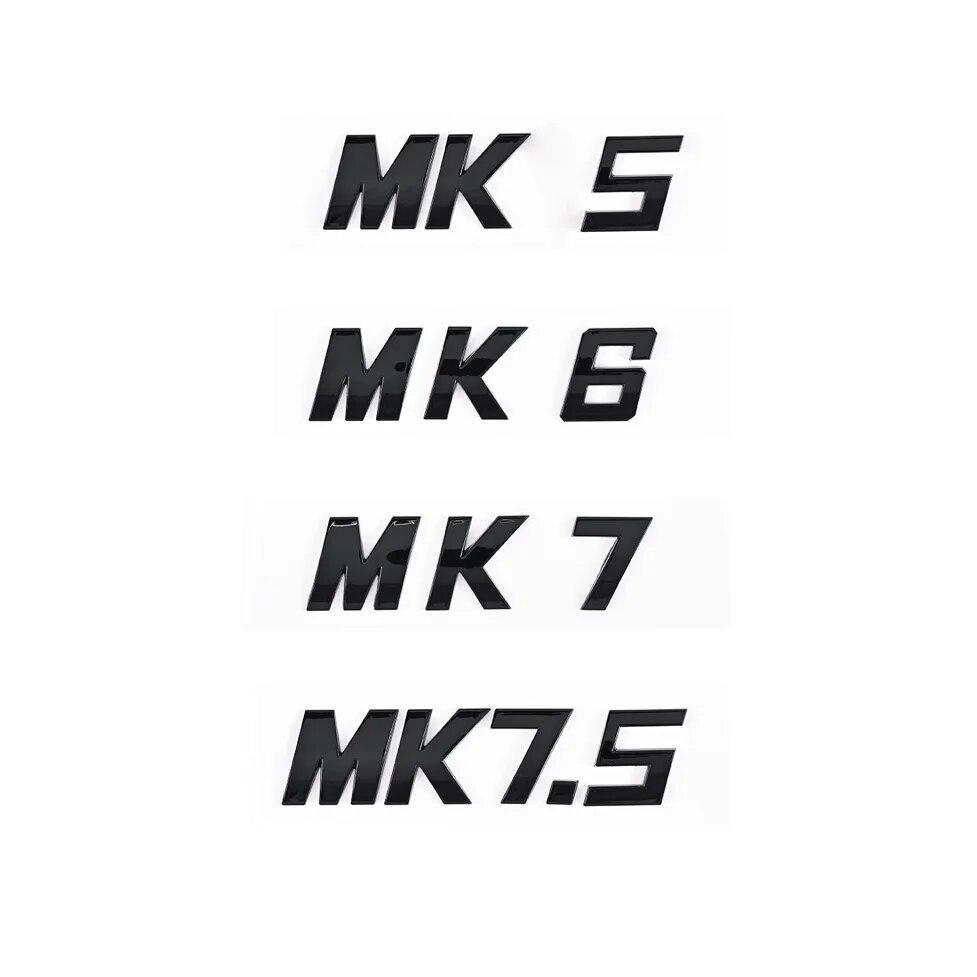 3D ABS буквы MK5 MK6 MK7 MK7.5 эмблема автомобиля значок наклейка для VW volkswagen GOLF автомобиль крыло багажник задняя наклейка