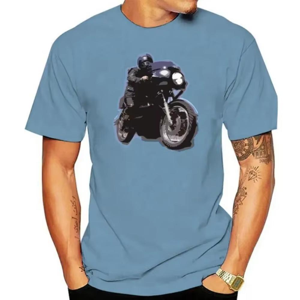 Футболка Toecutter Фильм Безумный Макс Кафе Байк KZ1000 Мотоцикл Байкер Палец Кусачка мужская футболка