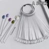 False Nail Art Color Card Display Stand Gel Polish Template Fan Shape Nail Art Tips Sample Stand Nail Polish Practice Palette