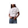 Calvin Klein Повседневная удобная футболка с круглым вырезом, свободного кроя, с коротким рукавом, женский топ, ярко-белый 47B827G-110