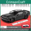 Сплавной коллекционный модель спортивного автомобиля Dodge Challenger Srt Hellcat для детей с инерционным управлением и открывающимися дверями