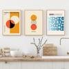 Баухауз абстрактный минималистичный геометрический постер винтажный цветной блок холст картины настенная печать картина гостиная домашний декор