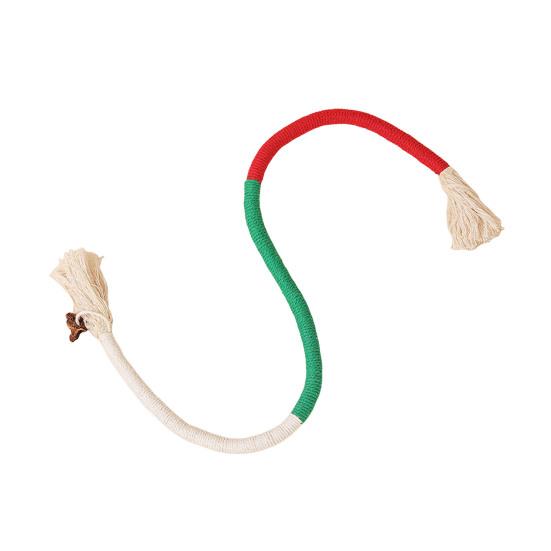 Кошачья жевательная веревочная игрушка Хлопковая веревка Игрушка для прорезывания зубов котенка с кошачьей мятой Интерактивная