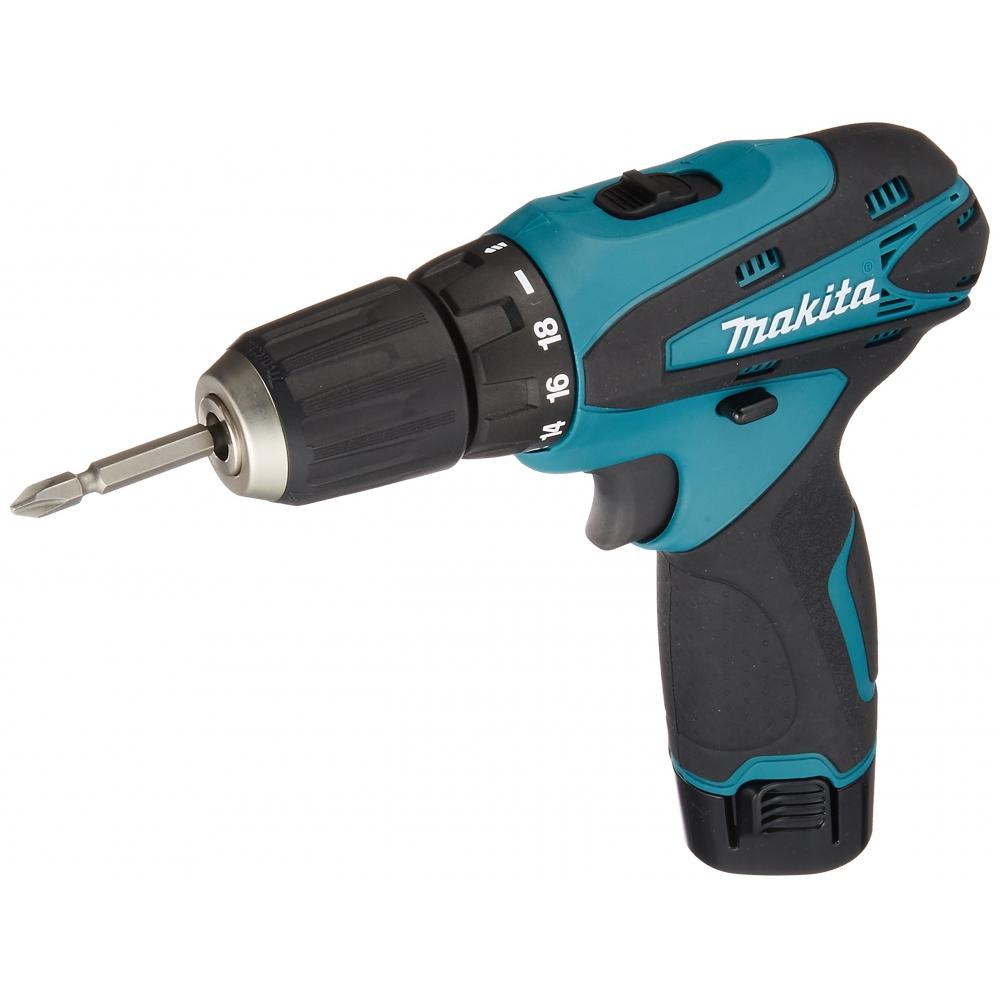 Аккумуляторная дрель-шуруповерт Makita 10,8 В со светодиодной подсветкой, маленькая модель с 1 блоком в комплекте DF330DWSP