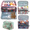 600D Oxford Cloth Yarn Storage Bag Multifunctional Crochet Knitting Tool Bags Large Capacity Sewing Tool Case Organizer