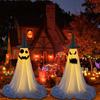 Halloween Ghost Decoration Outdoor Standing Ghost with Witch Hat Light