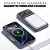 Магнитный чехол для телефона с большим окном для For Iphone 17 Air 16 1 13 14 Pro Max Жидкий силикон Ударопрочный Защитный чехол