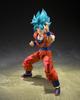 TAMASHII NATIONS Dragon Ball Super Saiyan God Son Goku Azure Power Beyond Limits 145mm PVC ABS Painted Action Figure Anime Collectible