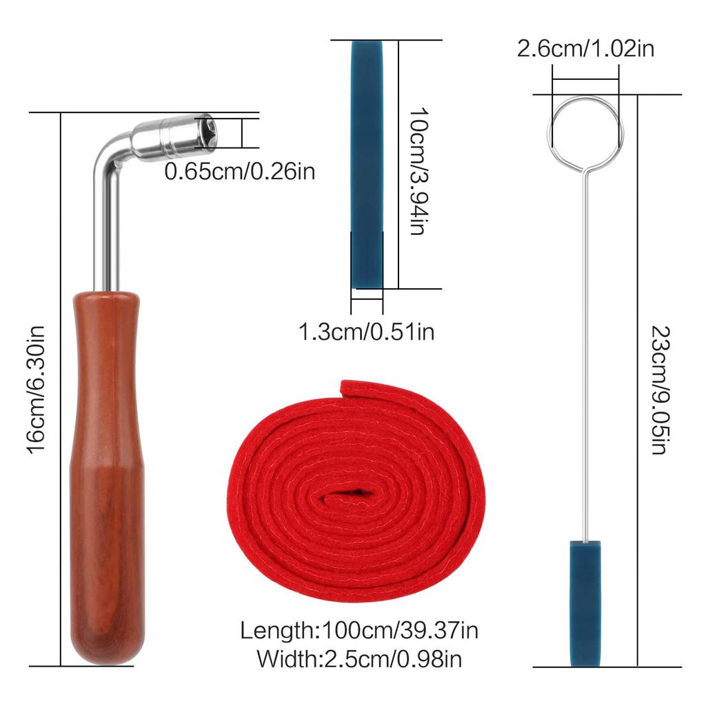 Профессиональный набор для настройки фортепиано, тюнинговый ключ, молоток, темпераментная полоса, набор для отключения звука, крепежный набор для фортепиано «сделай сам»
