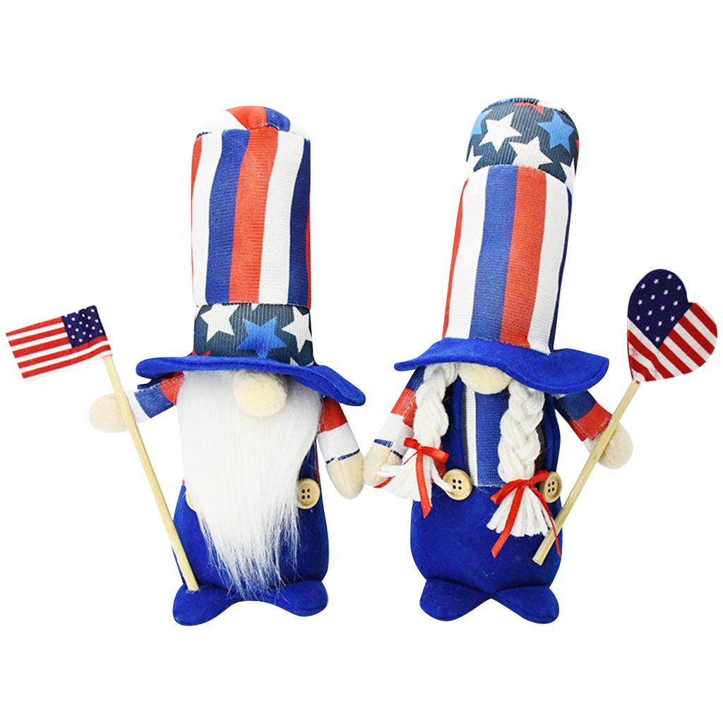 4th Patriotic Gnome, Independence Day Gnome, Uncle Gnome, Red And Blue Gnome, Stars And Stripes Gnome, Gnome Doll