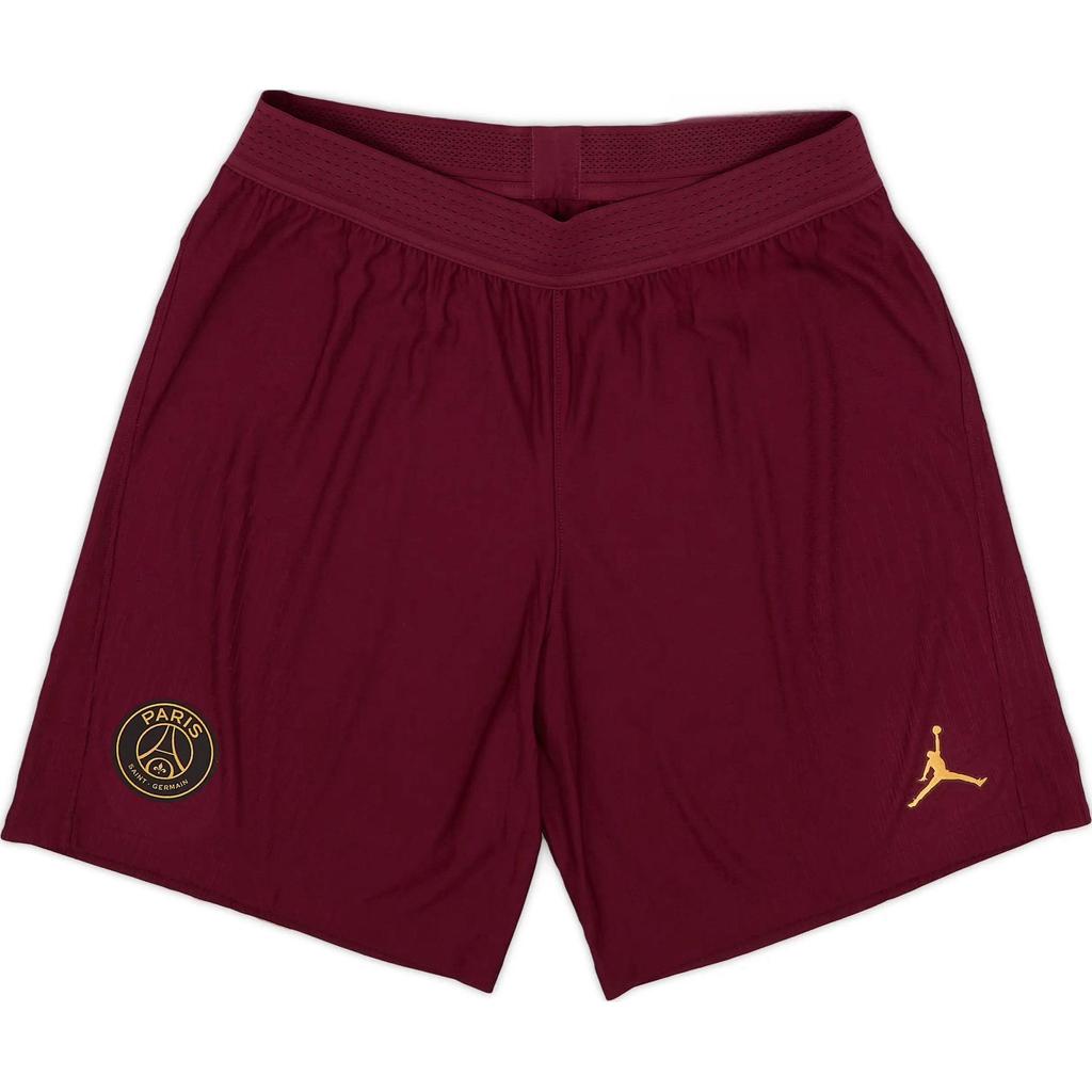 Jordan Paris Saint-Germain X Air Player Issue Third Logo Print Mid-Rise Elastic Football Pants Unisex Pants Deep-Red CN3043-610