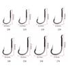 16pcs Anti-dropping Giant Hook Offset Barbed Hook for Black Carp Fishing Angled Point Design with Anti-Slip Barb Anchor Hook Bold Bulk Fishing Hook