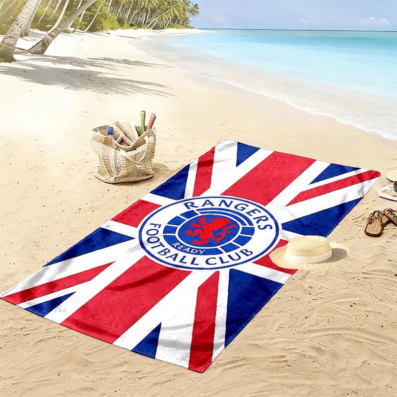 Rangers F.C Print Beach Towel, Large Soft Quick Dry Towel for Beach Camping Swimming