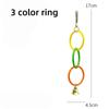 Colorful Plastic Hanging Ring Toy Birds Use To Play and Relieve Boredom Climbing Swing Interactive Toy for Bird Cage Accessories