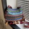 Woven Bag Ethnic Style Crossbody Bags Tassel Bohemian Shoulder Bag Fringe Shoulder Bag  Travel