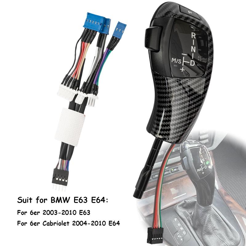 Светодиодная ручка переключения передач E90 для BMW E87 E88 E90 E91 E92 E93 /E63 Автоматическая коробка передач Замена головки ручки