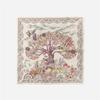 POBING Twill Silk Scarf Woman Tree Print Square Scarves Wraps Bandana Small Hijab Foulards Lady Tie Headband Neckerchief 53CM