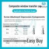 Universal Dentium Composite Open Transfer Implant Substitute Impression Cap