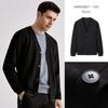 Thousand Paper Cranes Men's Black Knitted Cardigan Outerwear 2025 Autumn New Youth Fashion Jacket Coat Men's Trendy