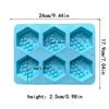 3D Bee Honeycomb Silicone Soap Mold Diy Soap Making Supplies Handmade Chocolate Cake Decoration Baking Tools