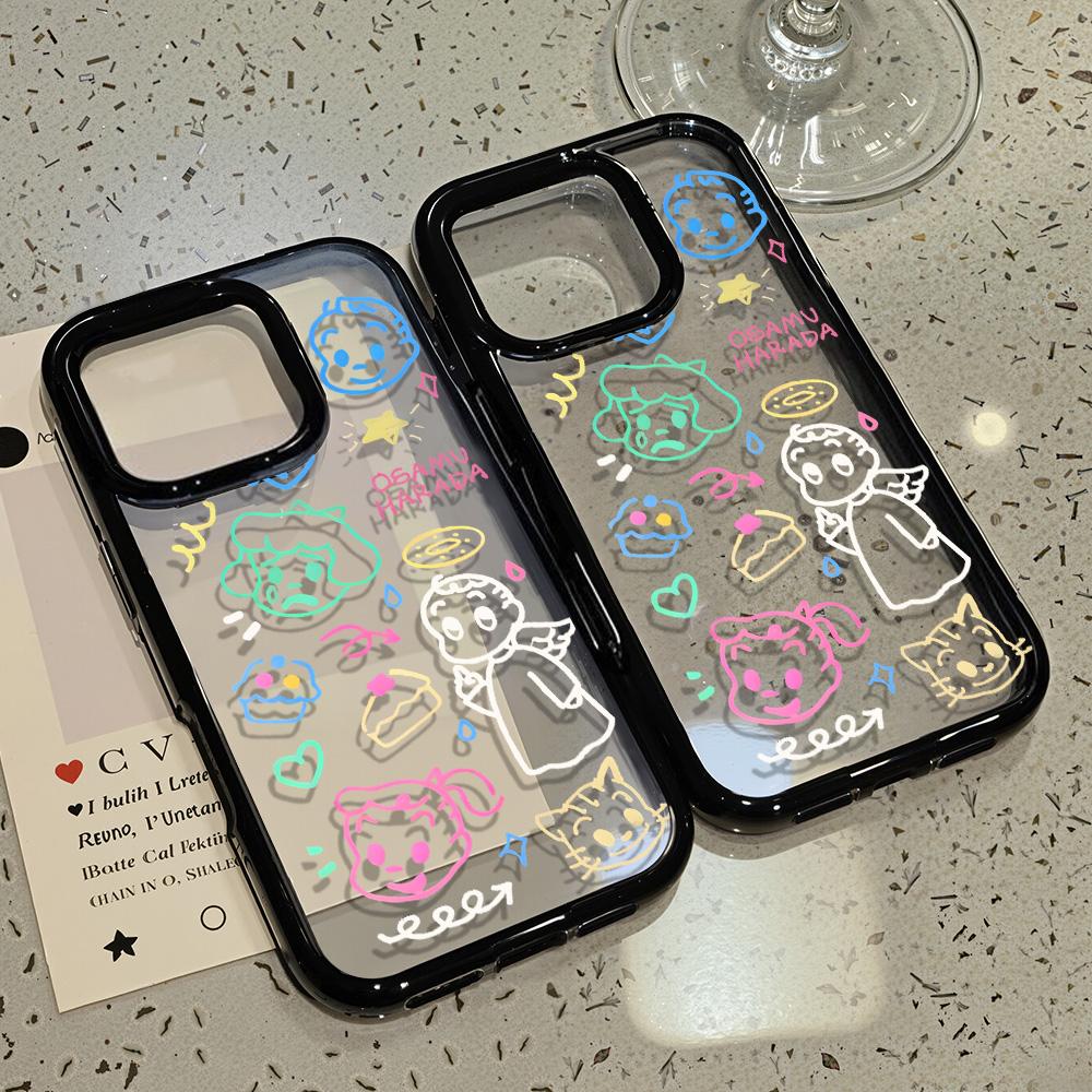 Acrylic Phone Case For iPhone 11 13 16 ProMax Case iPhone 13 14 15 ProMax 12 13 ProMax Case Samsung A55 A05S A54 A06 S22 A15 S23 A12 A22 A52S Cartoon