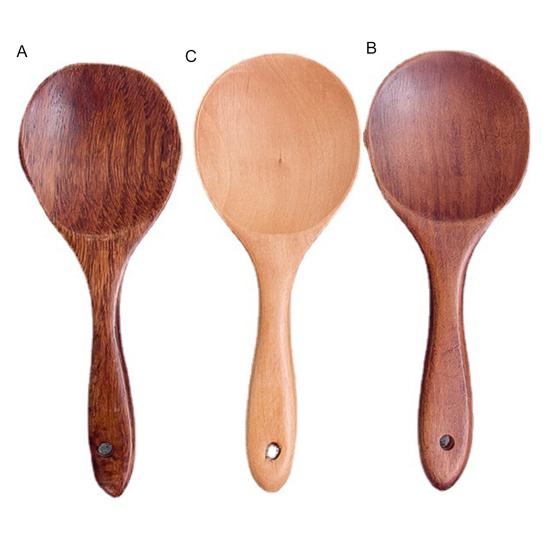 Ложка для риса Легко чистить Минималистичный Экологически чистый Удобная ручка Экономия труда Подача риса Без запаха Деревянный