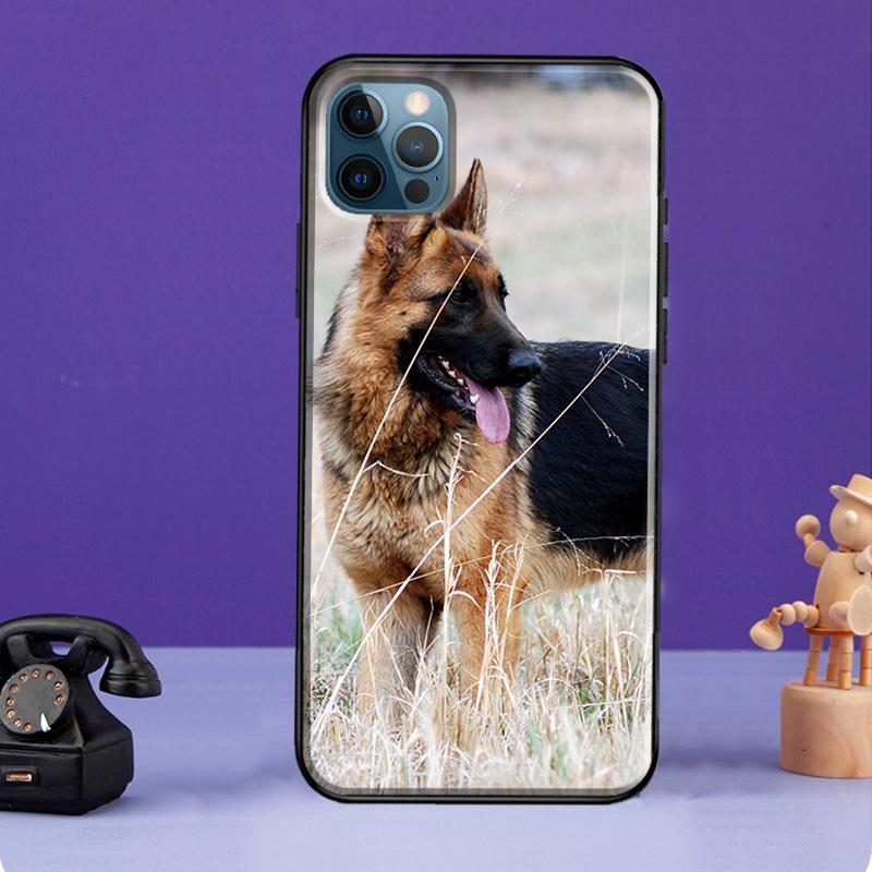 Чехол с немецкой овчаркой для iPhone XR X XS Max SE 2020 7 8 Plus, чехол для телефона iPhone 11 14 12 13 Pro Max Mini