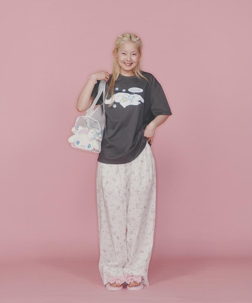 Оккитту (Университет) Футболка Cinnamoroll «Спокойной ночи» Угольный