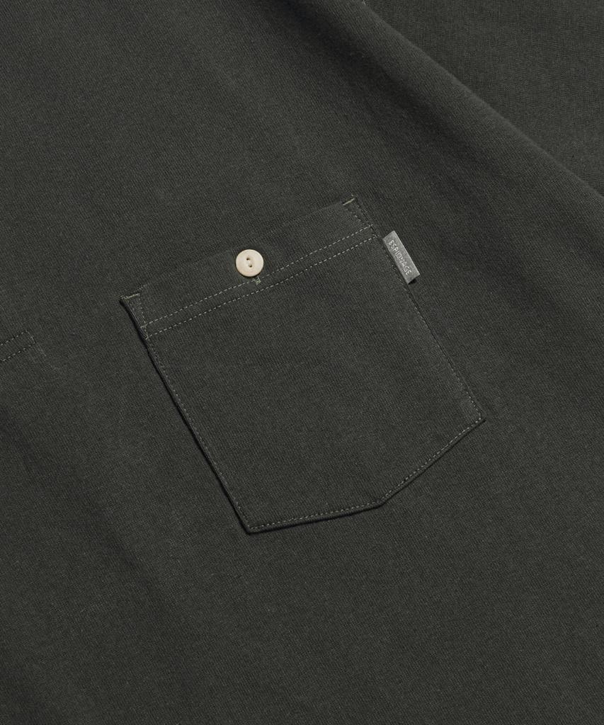 ESPIONAGE Широкая футболка-henley Винтажный черный