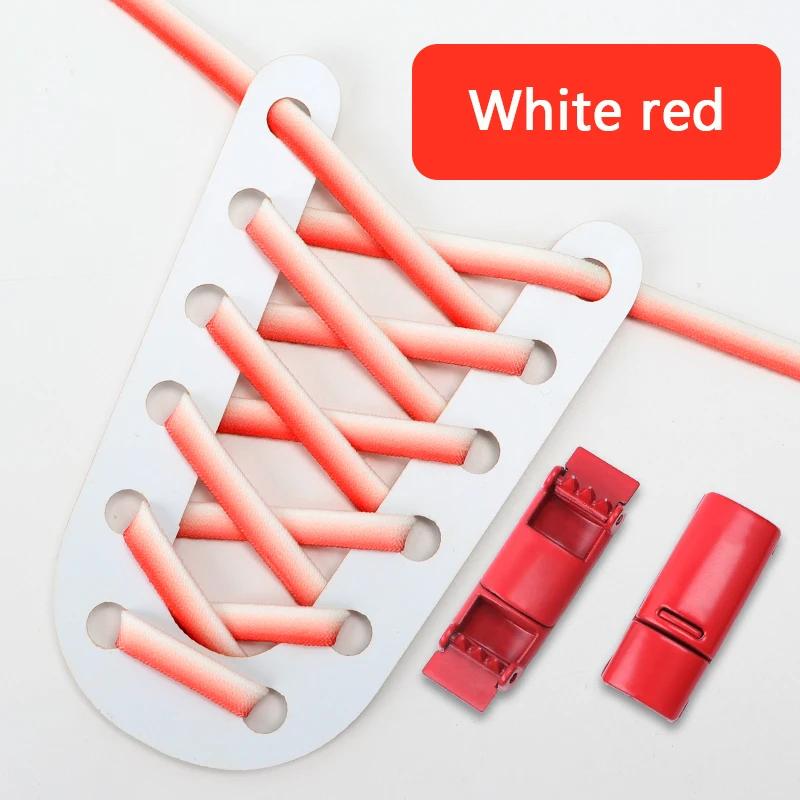 Градиентные эластичные шнурки для кроссовок, магнитные шнурки без завязывания, детские, взрослые, ленивые шнурки для обуви, аксессуары для обуви