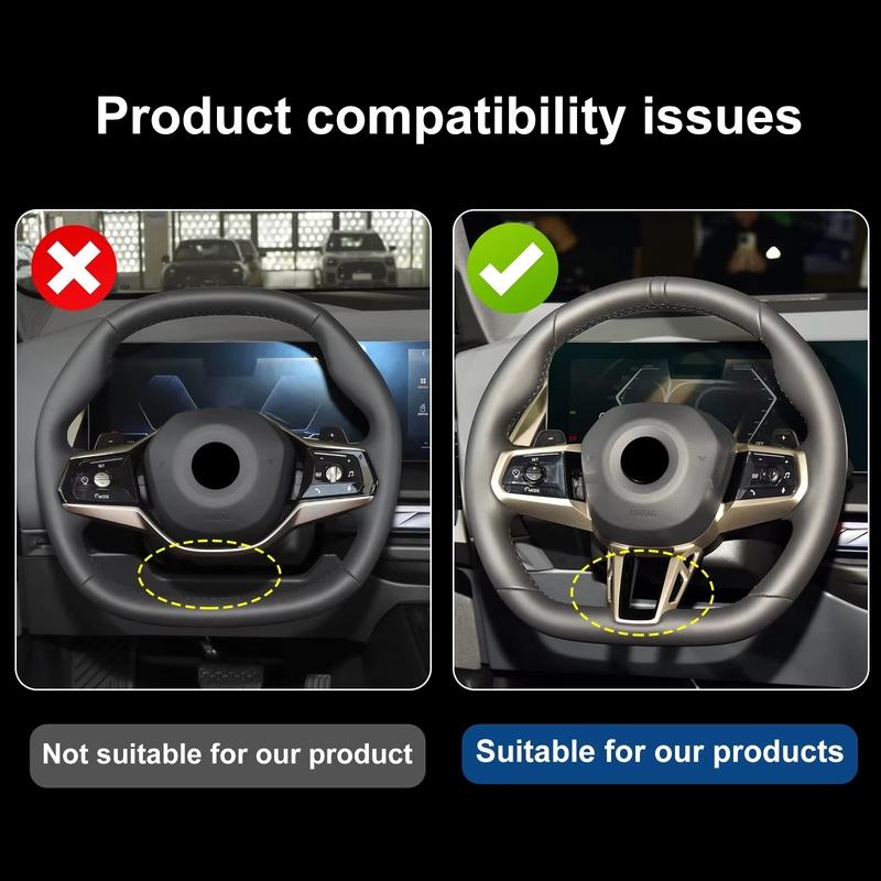 For BMW 1 5 Series G60 F70 2024-2026 X3 G45 2025 X1 U11 -2026 ABS Steering Wheel Shift Paddle Shifter Interior Trim Sticker