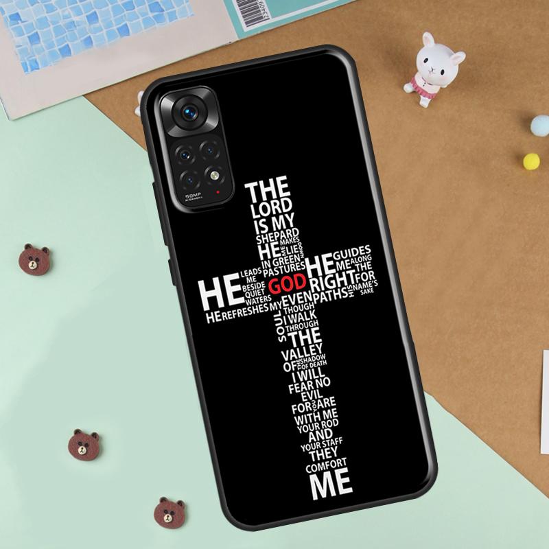 Христианский религиозный чехол для телефона с изображением Иисуса для Xiaomi Redmi Note 12 8 9 10 11 Pro 8T 9S 10S 11S 12S 10A 9C 10C 12C
