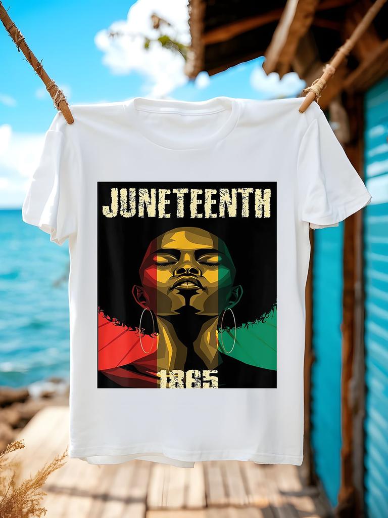 Juneteenth 1865 African American Freedom Tshirt for Men 1...