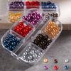 1 Box Nail Ornament Sufficient Quantity Eye-catching Lightweight Exquisite Imitation Pearl Loose Bead DIY Decor Designs Beauty Tool
