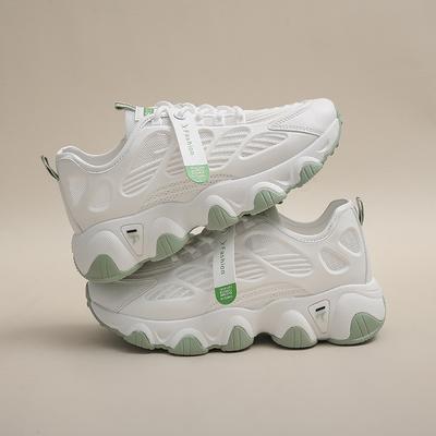 Мода 2024 Лето Новые Кроссовки с Вырезами Женские Модные Сетчатые Дышащие Толстая Подошва Повседневные Беговые Кроссовки для Женщин Zapatos De Mujer