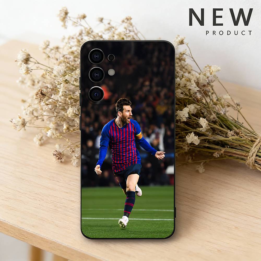 Чехол для телефона Football L-Lionel m-Messi 10 для Samsung S26,25,24,23,22,30,21,10,9,Ultra,Plus,Lite Черный Мягкий Чехол