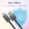 Elecom Кабель USB TYPE C Type C (USB-A на USB-C) Сверхбыстрая зарядка с выходным током 3А, совместимость с USB 2.0, 1,2 м, черный [Проверено для серии iPhone 16] MPA-FA