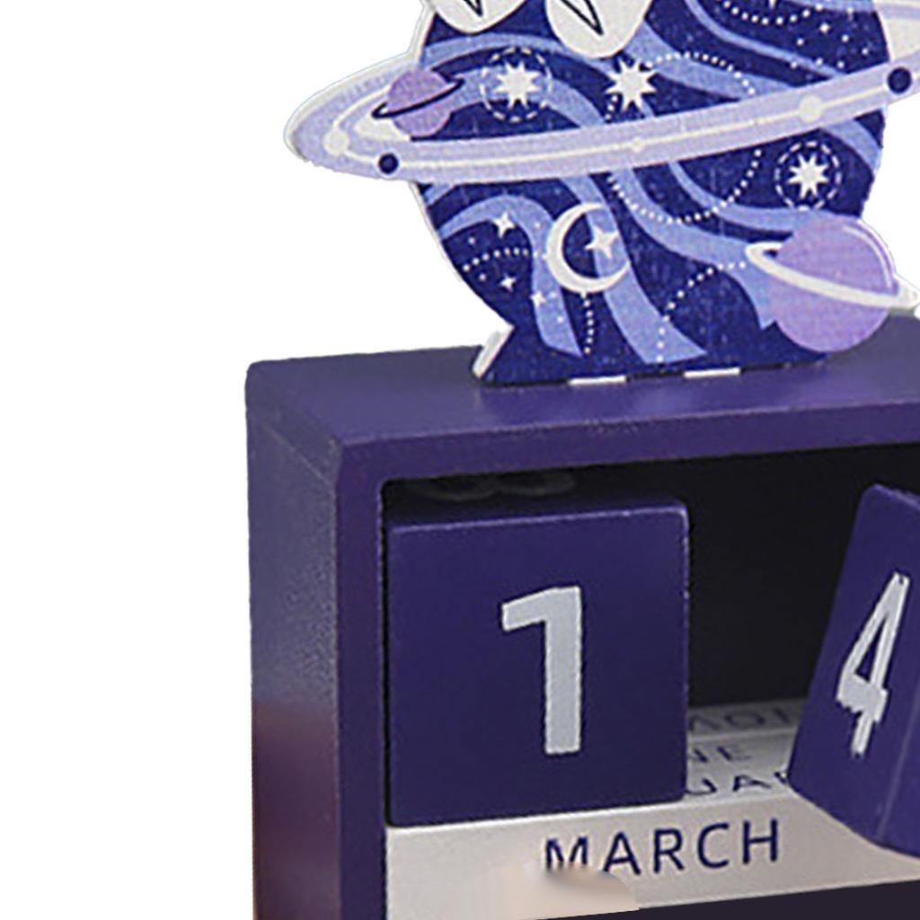 Деревянный вечный календарь обратный отсчет месяца дата блок кубики календарь милый настольный декор тип 2