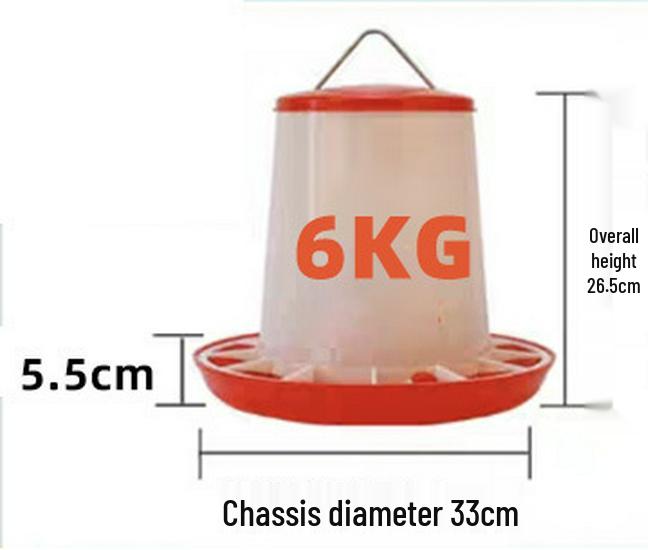 Ведро для корма для птицы 1,5 кг для кур, уток, гусей: Кормушка 3 кг