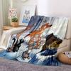 Carton B-Bambi Fawn Print Flannel Queen Blanket - Soft Cozy Blanket for Couch, Sofa, or Bed, Office Travel Camping Holiday Gifts