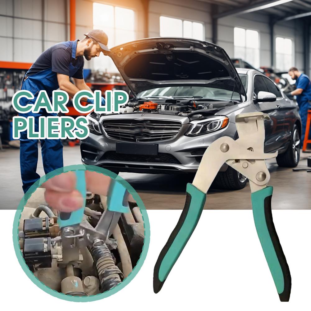 Car Clip Pliers Car Panel Removal Tool With Rubber Fastener Rivet Tools, Professional Auto Repair Kit For Plastic/Nut Removal