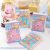Cartoon 3D Landscape Sticker Book Decorative Miniature Scene Collage DIY Cabin Scene Sticker  Toy