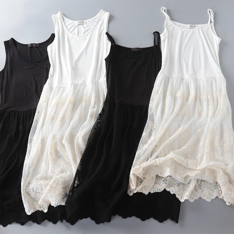 Женская вышивка с цветочным принтом под платьем Нижняя юбка Камзол с длинными рукавами и ремешками Слой из тюля с высокой талией