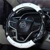 Diamond Inlaid Steering Wheel Cover for Women - Stylish Car Interior Accessory