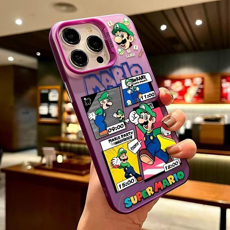 Popular Super Mario PDD gaming phone case for iPhone 16 Pro Max and iPhone 15