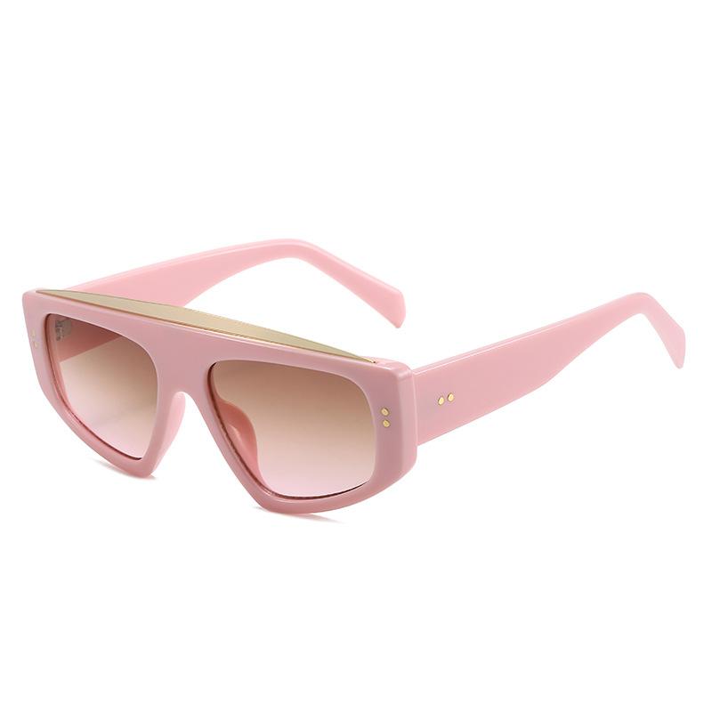 Spring new sunglasses, European and American personality large frame Ins Internet celebrity glasses large frame simple sunglasses
