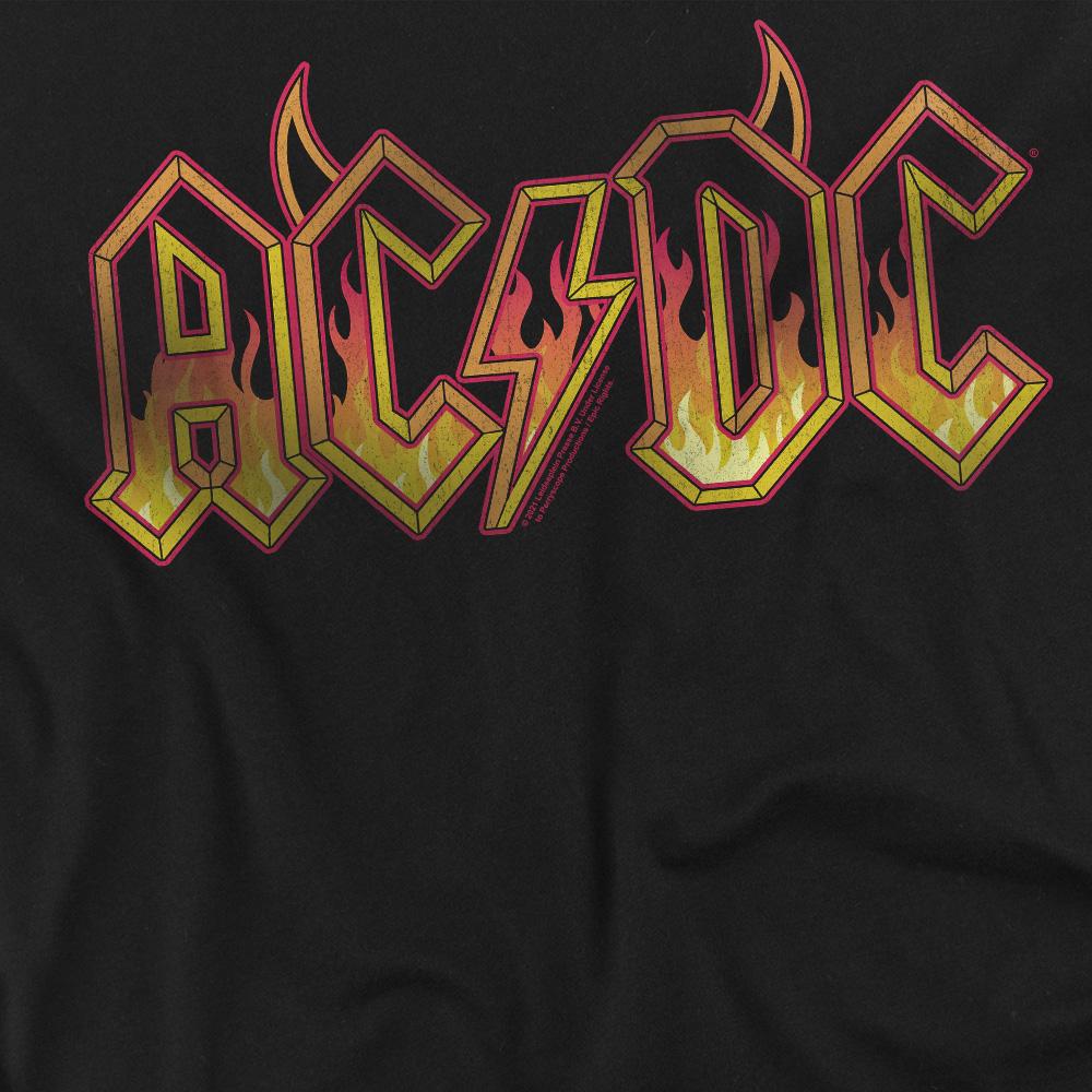 AC/DC Mens Fire Logo T-Shirt