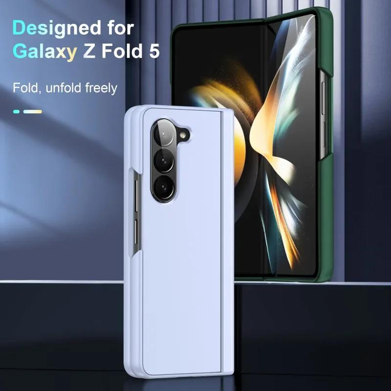 Складной чехол для мобильного телефона с защитой от падения для Samsung Galaxy Z Fold 6 Fold4 Fold5 Fold 3 4 Fold3 5G Защитный чехол с подставкой